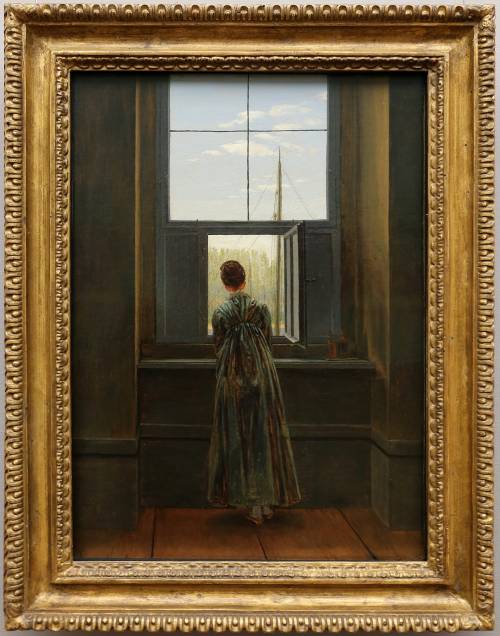 Caspar david friedrich donna alla finestra 1822